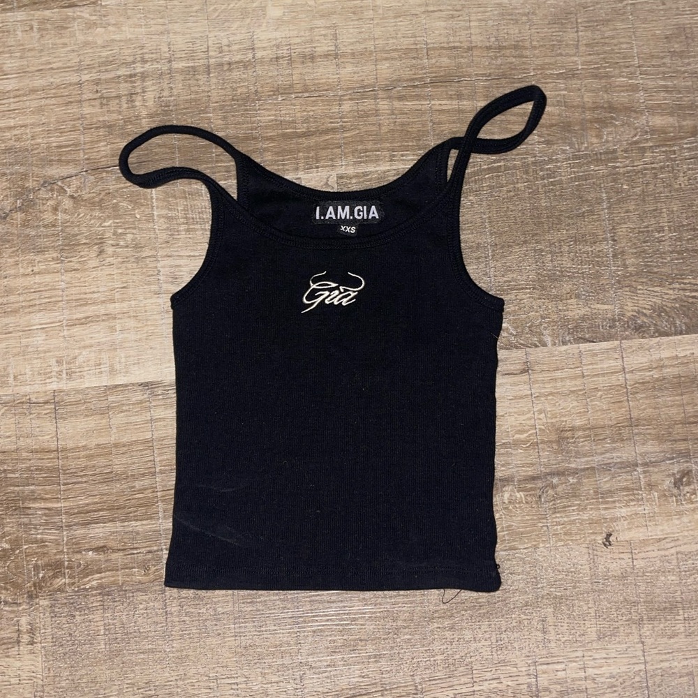 I Am Gia black tank